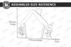 Wooden Cat Door Laser Cut | Pet Friendly Home | Home Decor Product Image 2