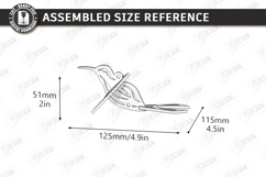 Bird Suncatcher Laser Cut | Hanging Garden Decor | Floral Product Image 2