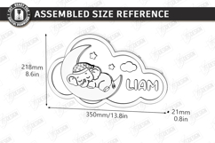 Personalized Cloud Night Light Laser Cut | Kids Name Signs Product Image 21