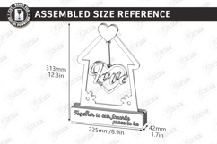 Love Home Décor Laser Cut | Table Decoration | Modern Rustic Product Image 2