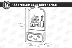 Beer Bottle Opener Laser Cut Bundle |Home Bar| Bar Tool SVG Product Image 16