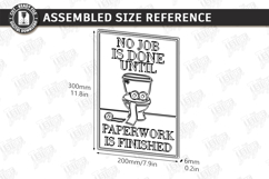 Funny Bathroom Wall Art Laser Cut | Sarcastic Toilet Sign Product Image 2