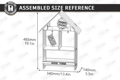 Farmhouse House Shelf Laser Cut | Rustic SVG | Wall Shelves Product Image 2