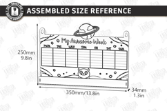 Kids Weekly Wall Planners Laser Cut Bundle | Nursery Decor Product Image 11