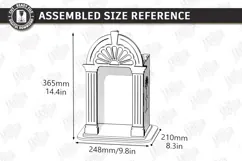3D Layered Wooden Prayer Shrine Laser Cut | Display Stand Product Image 2