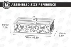 Wooden and Acrylic Jewelry Box Laser Cut | Storage Box | CNC Product Image 2