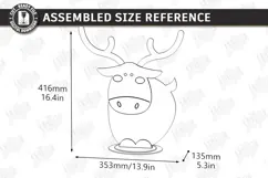 Wooden Ring Toss Game Laser Cut | Kids Laser | Deer Laser Product Image 2