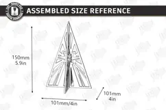 3D Christmas Tree Laser Cut | Tabletop Christmas Decor Laser Product Image 2