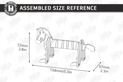 Animal Tape Dispenser Laser Cut | Desk Tape Holder | Zebra Product Image 2