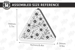 Jewelry Box with Mirror Laser Cut | Floral Jewelry Organizer Product Image 2