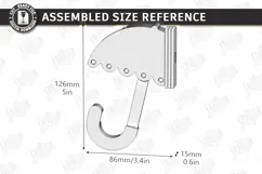 Wooden Wall Hooks Laser Cut | Plywood Umbrellas Wall Hook Product Image 2