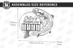 Fishing Log Tracker Laser Cut | Father's Day Gift Idea | CNC Product Image 2