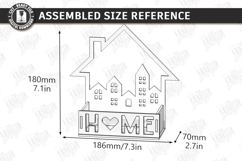 House Shaped Organizers Laser Bundle | Desktop Storage Trays Product Image 11