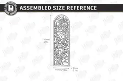 Stained Glass Bookmark Laser Cut | Faux Stained Glass Window Product Image 2