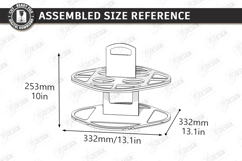 Outdoor Beer Tiered Tray Laser Cut | Portable Drinks Holder Product Image 2