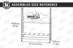 Fishing Rod Rack Laser Cut | Father's Day | Rack Stand SVG Product Image 2