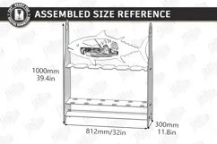 Fishing Rod Rack Laser Cut | Father's Day | Rack Stand SVG Product Image 2