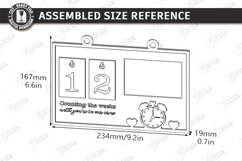 Pregnancy Countdown Frame Laser Cut Bundle|Baby Milestone Product Image 11