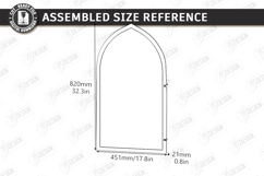 Stained Glass Wall Art Laser Cut Bundle | Arch Window Frames Product Image 21