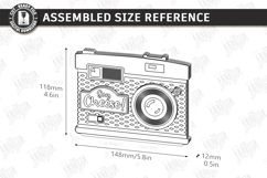 Retro Camera Photo Frame Laser Cut | Vintage Polaroid Style Product Image 3