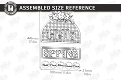 Easter Door Hanger Laser Cut | Door Basket Planter | Spring Product Image 2