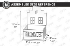 House Shaped Organizer Laser Cut Bundle | Desk Storage Box Product Image 11