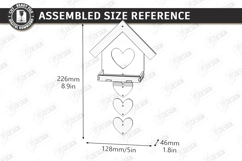 Spring Birdhouse Wall Decor Laser Cut Bundle | Home Decor Product Image 16