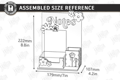 Desktop Notes Stand Holder Laser Cut Bundle | Office Decor Product Image 22