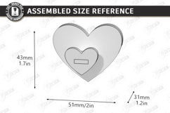 Cute 3D Fridge Magnets Laser Cut | Home Decor | Hearts Laser Product Image 2