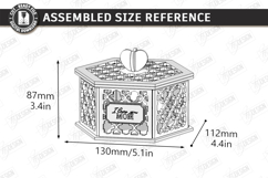 Mother's Day Gift Box Laser Cut | Floral Box | Jewelry Box Product Image 2