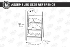 Mini Decorative Ladder Shelf Laser Cut Bundle | Tiered Tray Product Image 21
