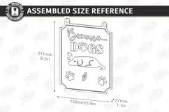 Pet Hair Roller Holder Laser Cut |Wall Signs SVG| Home Pets Product Image 2