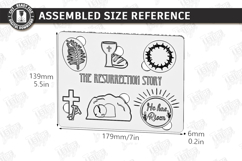 He Is Risen Puzzle Laser Cut | Christian Easter Story | CNC Product Image 2