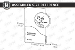 3D Floral Wedding Welcome Sign Laser Cut | Wedding Decor SVG Product Image 2