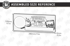 Whiskey and Cigar Holder Laser Cut Bundle | Serving Tray SVG Product Image 12
