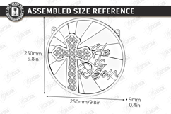 Wall Round Signs Laser Cut Bundle | He Is Risen | Easter SVG Product Image 21