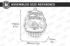 3D Easter Egg Ornament Laser Cut | Layered Easter Decor SVG Product Image 2