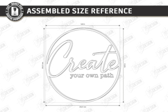 Motivational Wall Sign Laser Cut - Inspirational Quote SVG Product Image 2