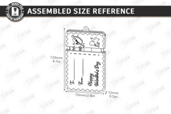 Valentine's Day Gift Card Holder Laser Cut|Romantic Gift Tag Product Image 3