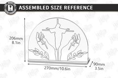 Easter Candle Holder Laser Cut | He Is Risen SVG | Christian Product Image 2