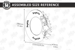 Affirmation Mirror Frame Laser Cut | Kind Quotes SVG | CNC Product Image 3