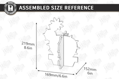 3D Wooden Cactus Laser Cut Bundle | Standing Desk Decor SVG Product Image 11