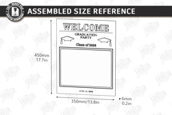 Graduation Welcome Sign Laser Cut | Graduation Party Laser Product Image 2