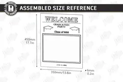 Graduation Welcome Sign Laser Cut | Graduation Party Laser Product Image 2