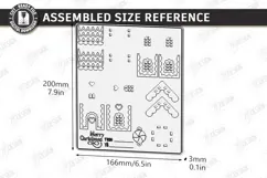 3D Christmas House Ornament Laser Cut | Christmas Village Product Image 2