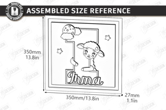 Nursery Name Sign Alphabet Laser Cut | Wall Monogram | Sheep Product Image 3