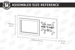 Baby Scan Frame Laser Cut | Photo Holder | New Born SVG |CNC Product Image 2