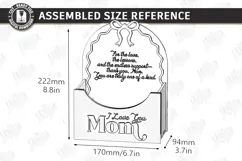 Mother's Day Flower Holder Laser Cut | Gift Basket SVG | CNC Product Image 3