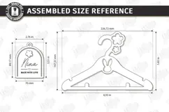 Baby Clothes Hanger Laser Cut | Nursery Clothes Hanger | CNC Product Image 2