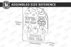Kids Book Reading Tracker Laser Cut | Book Reading Progress Product Image 2